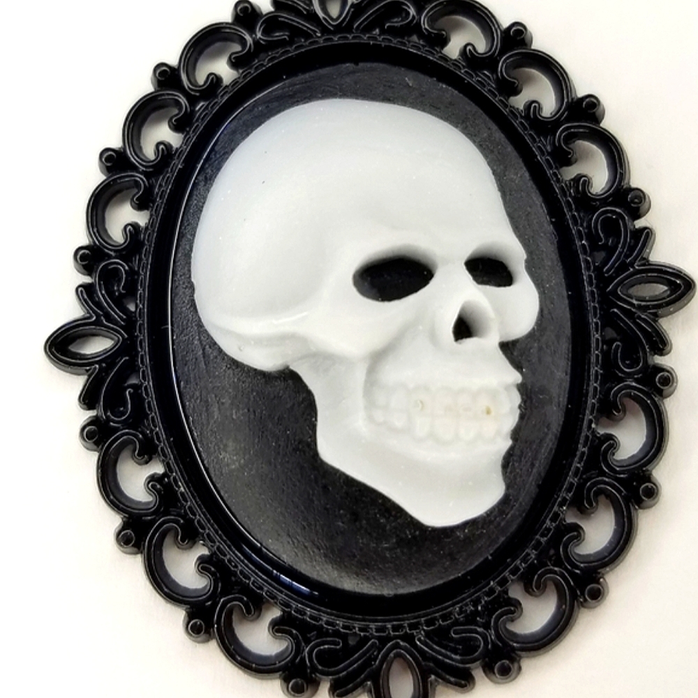 Skull Cameo Necklace